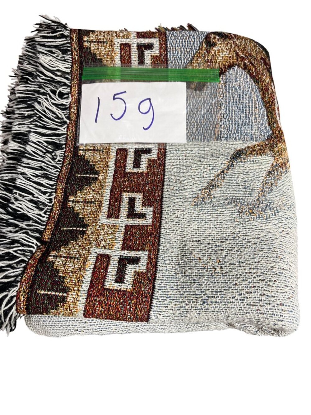 Wild Horses Woven Throw Blanket By C. Cummings 55" x 47" With Multicolor Fringe - Picture 8 of 8